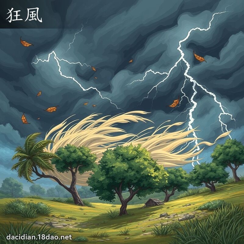 狂风 - 国语大辞典配图