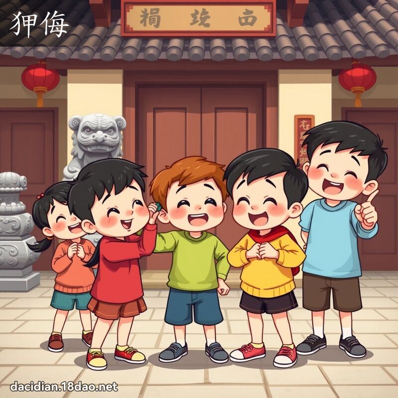 狎侮 - 國語大辭典配圖
