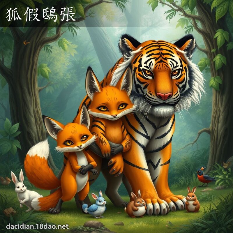 狐假鴟张 - 国语大辞典配图
