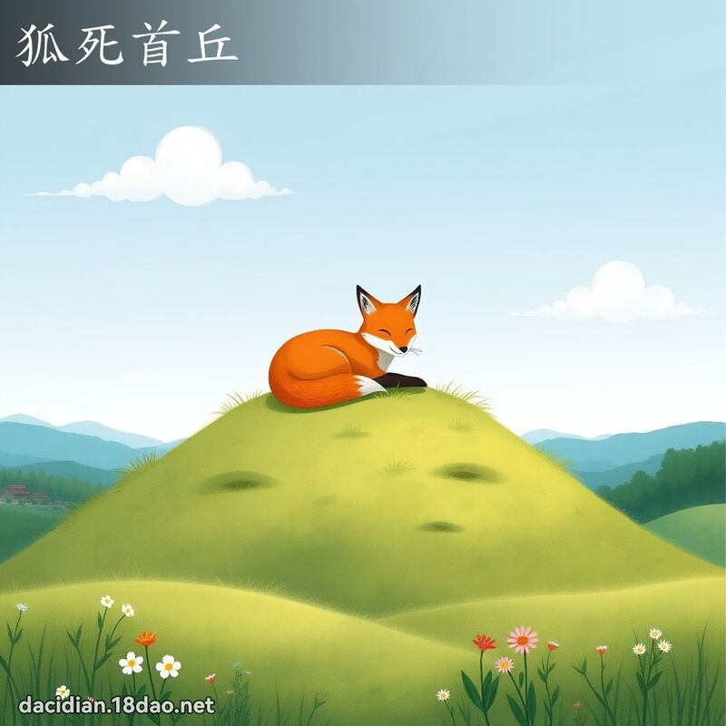 狐死首丘 - 国语大辞典配图