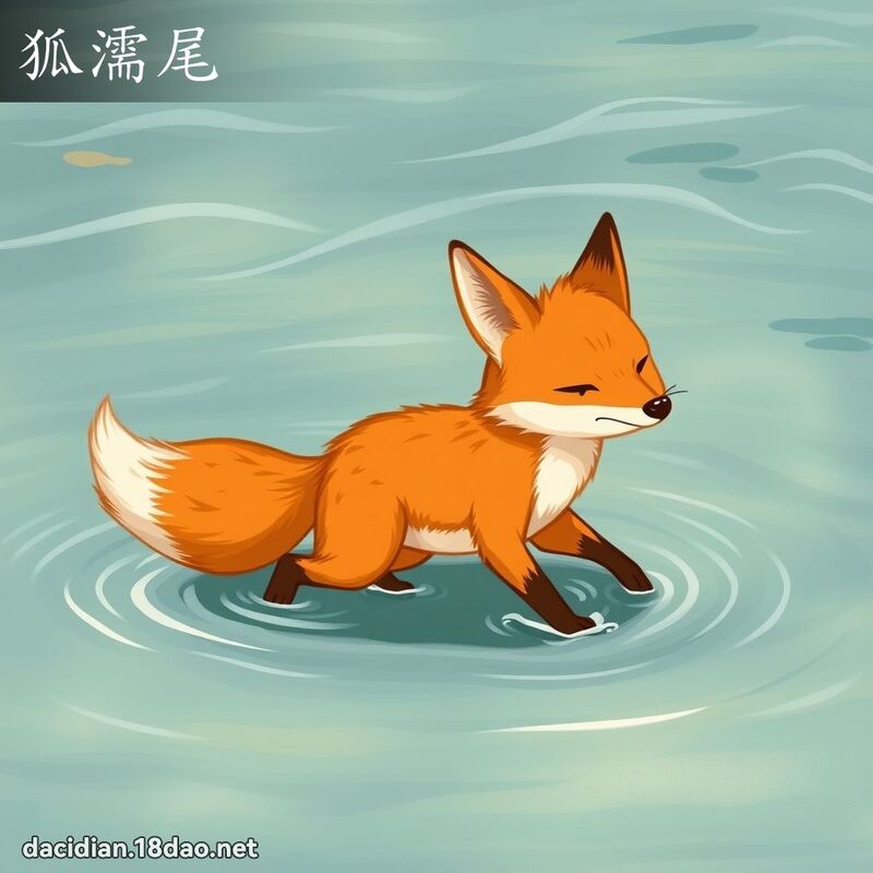 狐濡尾 - 國語大辭典配圖