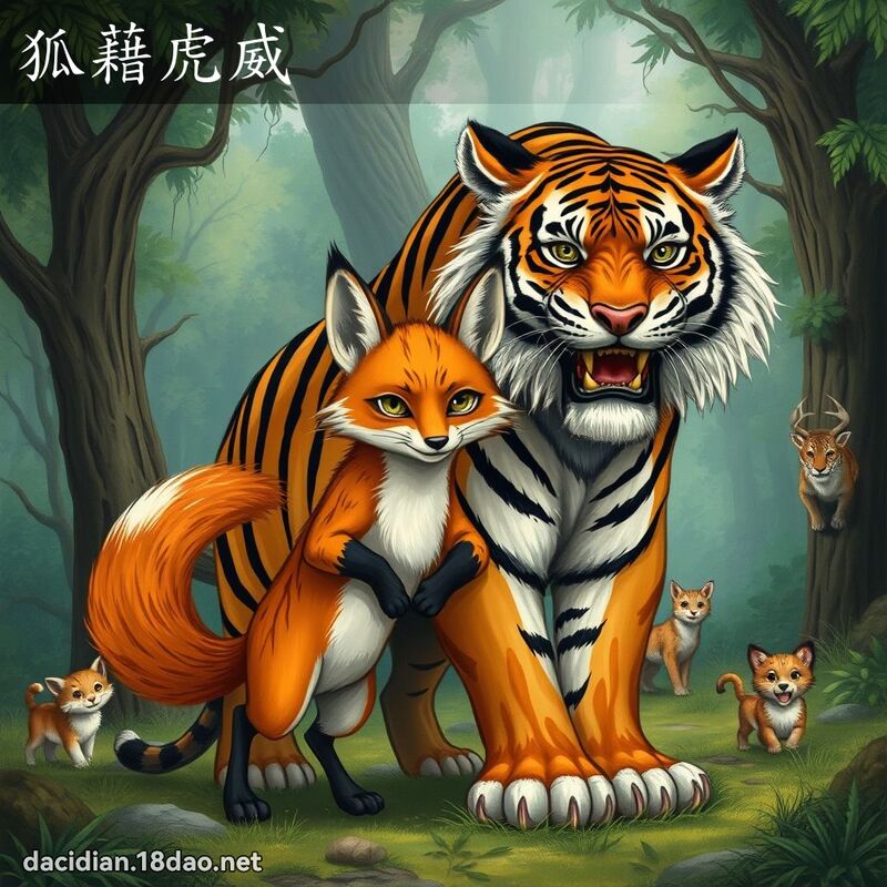 狐藉虎威 - 國語大辭典配圖