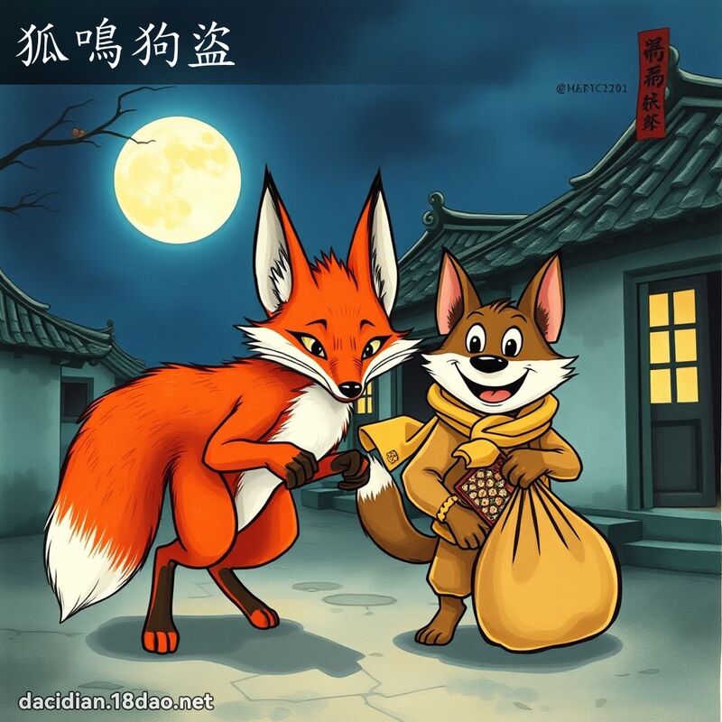狐鸣狗盗 - 国语大辞典配图