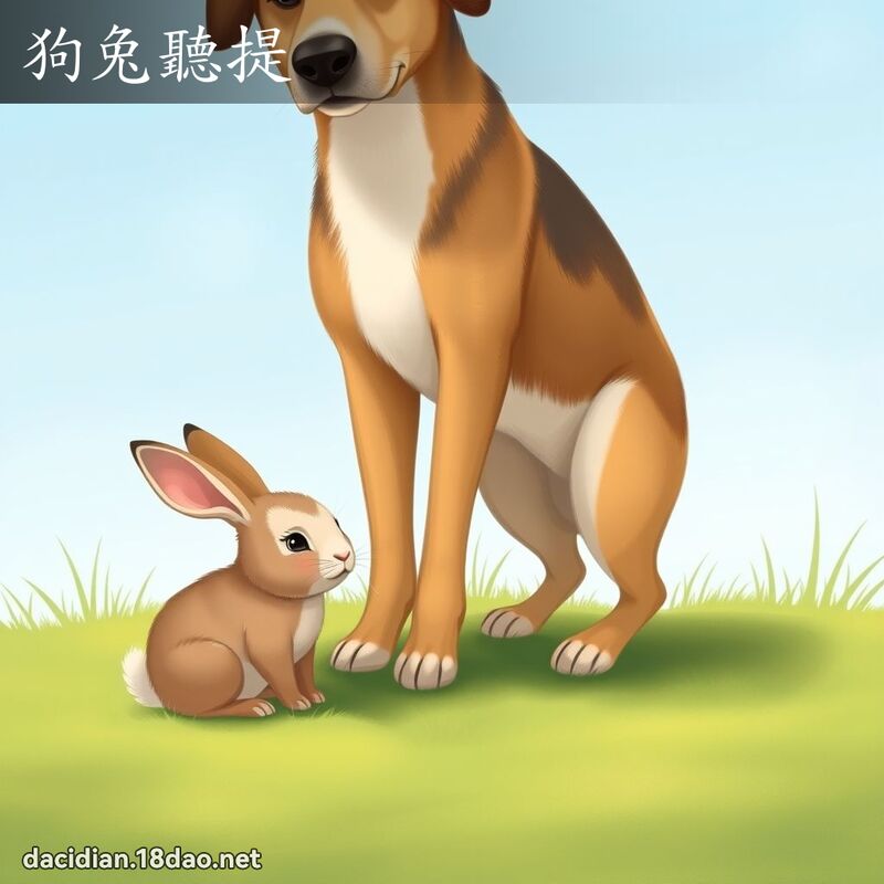 詞語: 狗兔聽提 (多意詞)