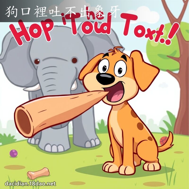 狗口裡吐不出象牙 - 國語大辭典配圖
