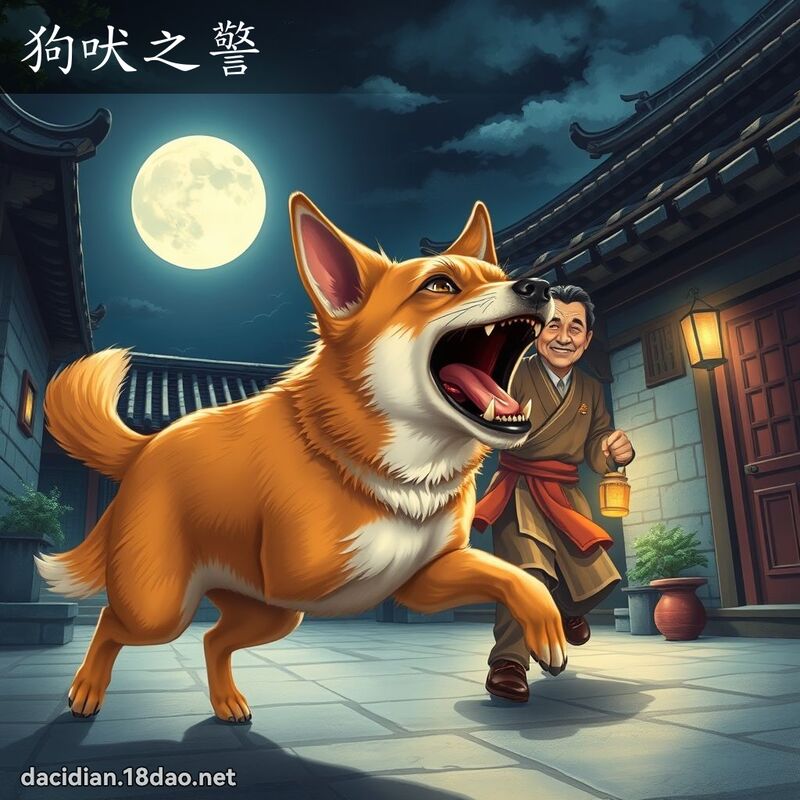 狗吠之警 - 国语大辞典配图