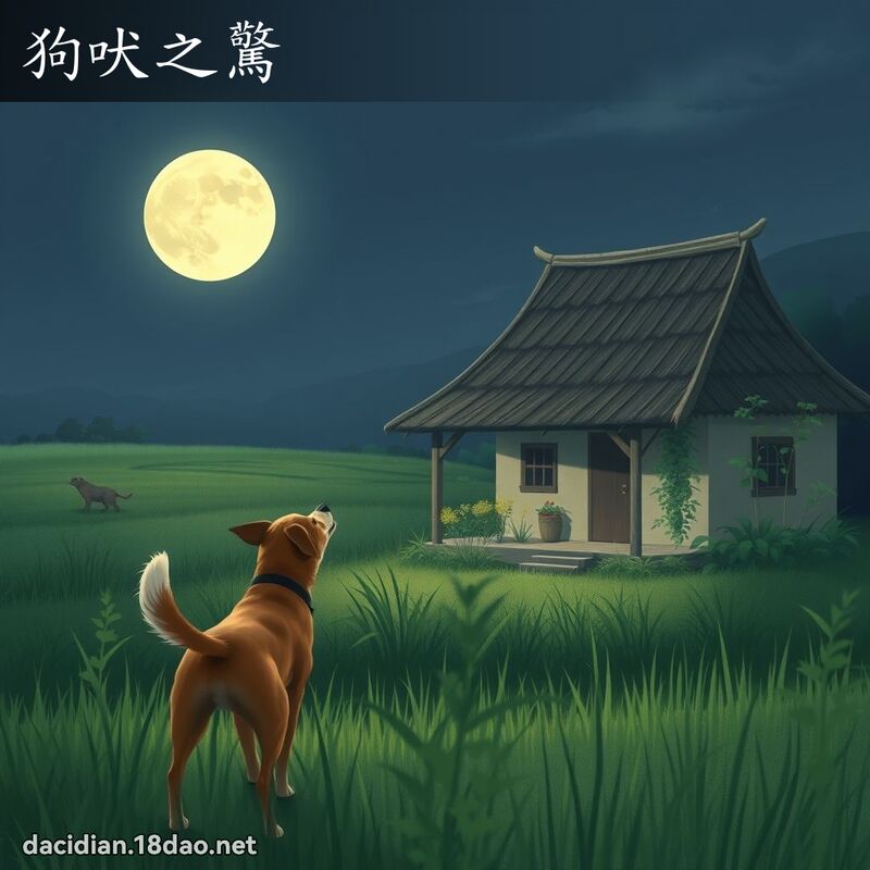 狗吠之惊 - 国语大辞典配图