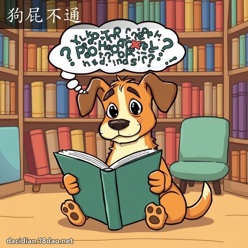 狗屁不通 - 国语大辞典配图