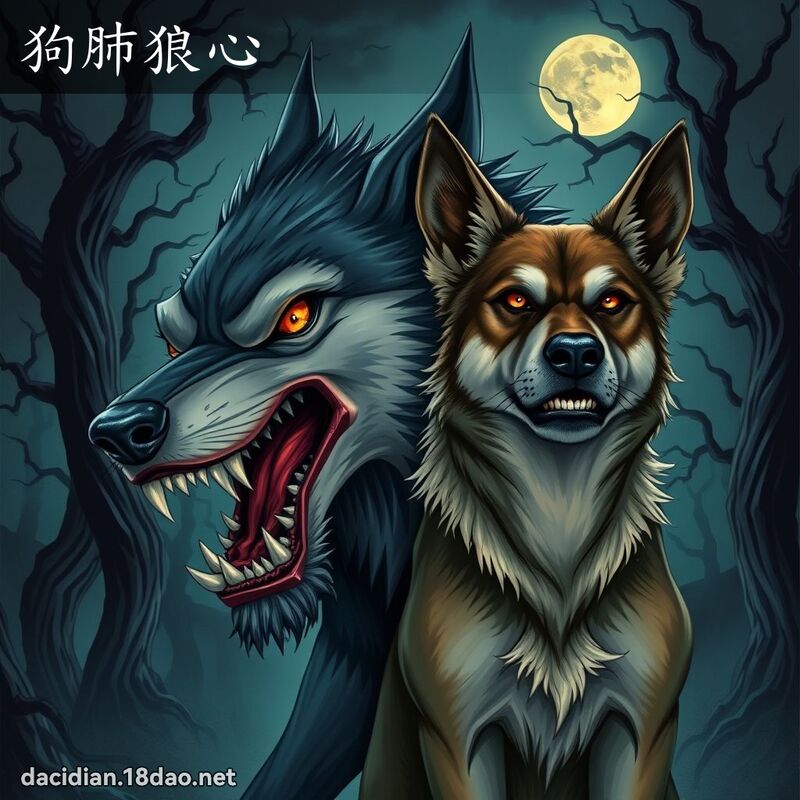狗肺狼心 - 國語大辭典配圖