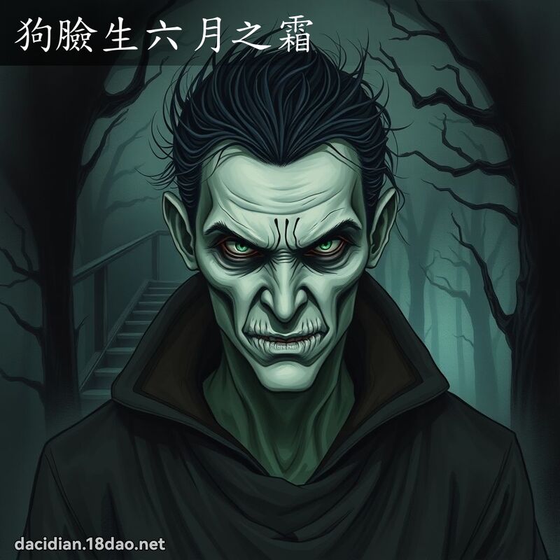 狗脸生六月之霜 - 国语大辞典配图