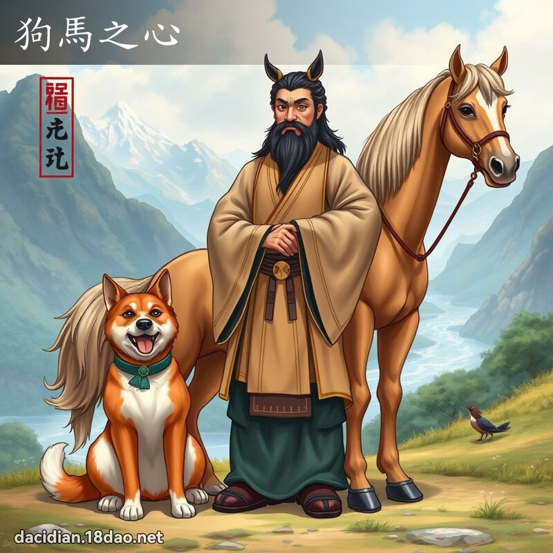 狗馬之心 - 國語大辭典配圖