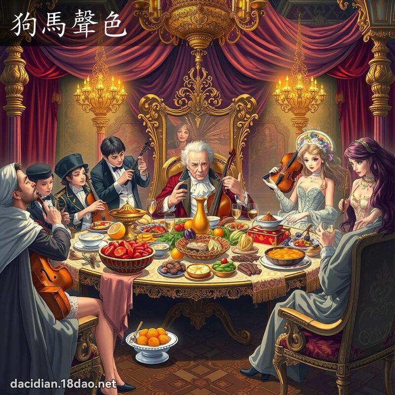 狗馬聲色 - 國語大辭典配圖