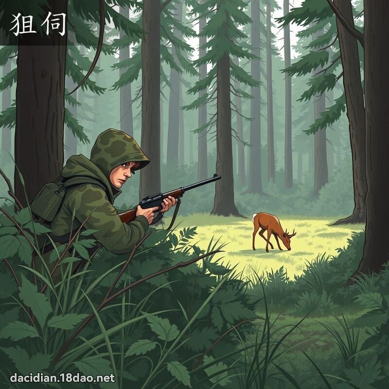 狙伺 - 國語大辭典配圖