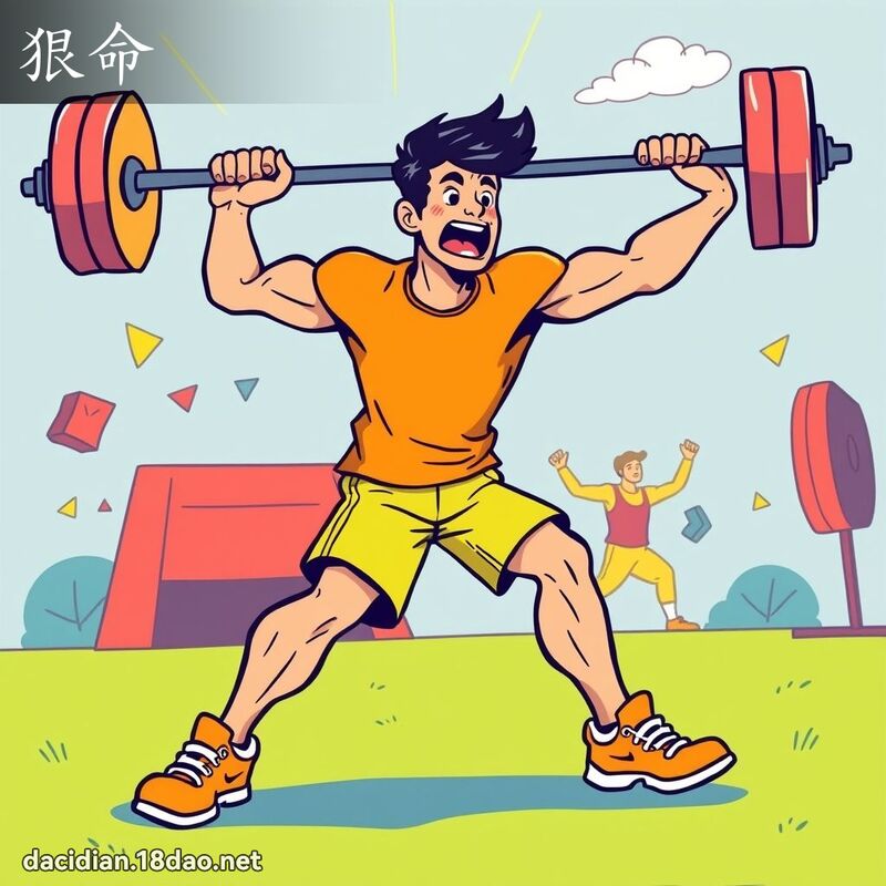 狠命 - 國語大辭典配圖