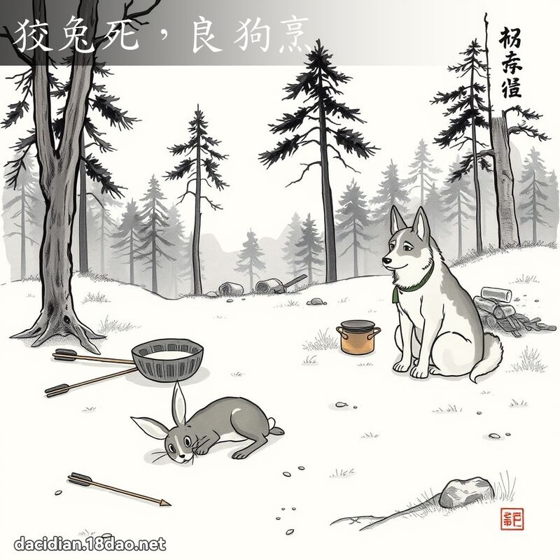 狡兔死，良狗烹 - 国语大辞典配图