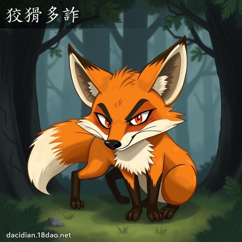 狡猾多詐 - 國語大辭典配圖