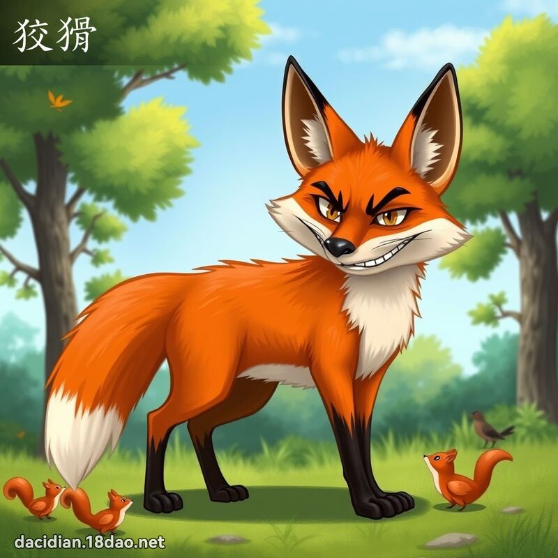 狡猾 - 國語大辭典配圖