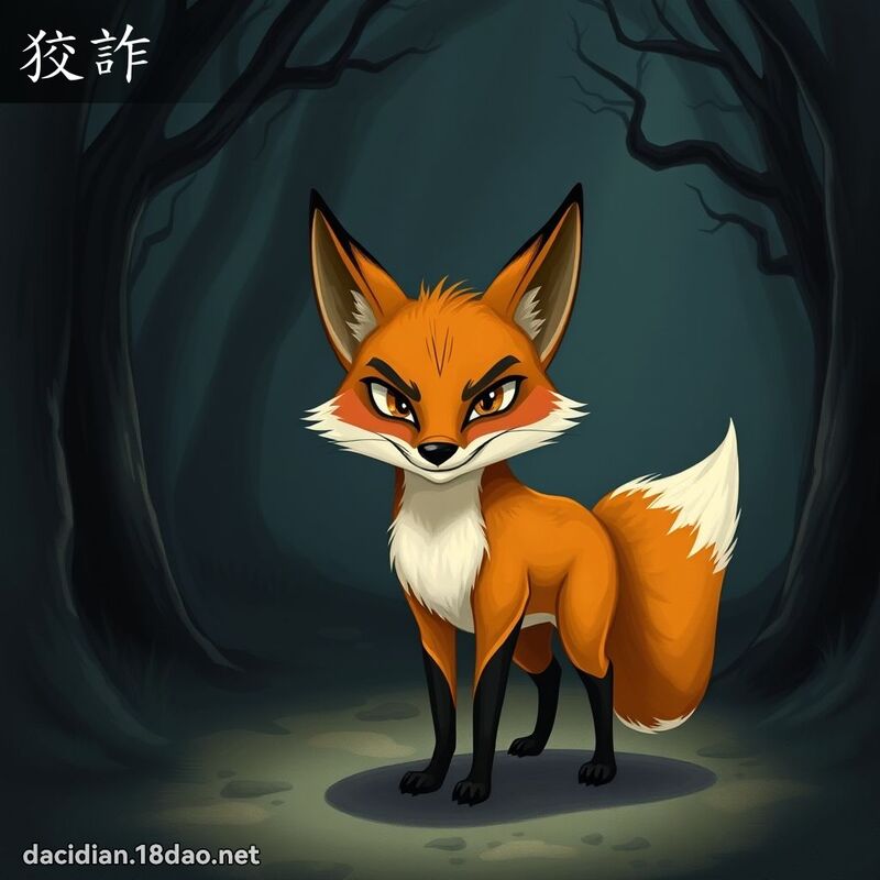 狡詐 - 國語大辭典配圖