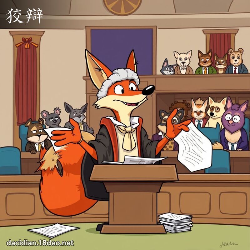 狡辩 - 国语大辞典配图