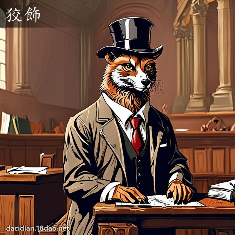 狡飾 - 國語大辭典配圖