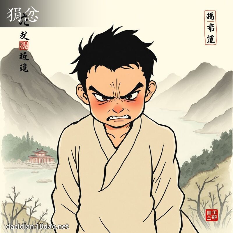 狷忿 - 国语大辞典配图