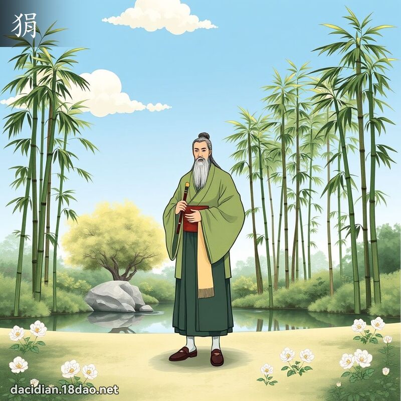 狷 - 国语大辞典配图