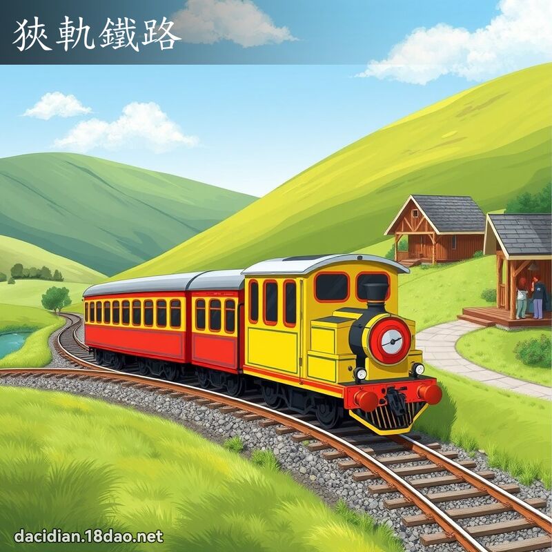 狹軌鐵路 - 國語大辭典配圖