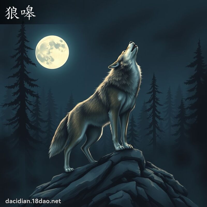 狼嗥 - 国语大辞典配图