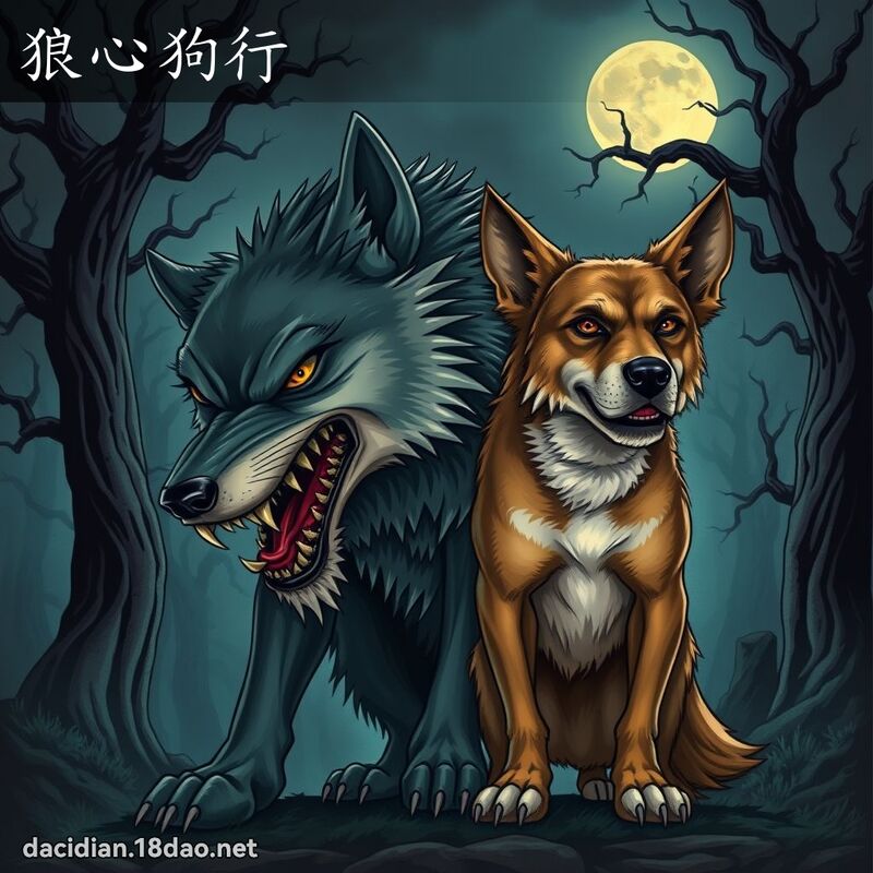 狼心狗行 - 國語大辭典配圖