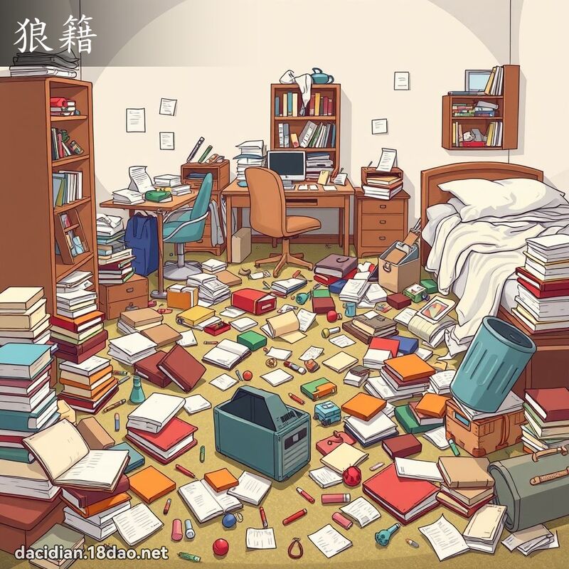 狼籍 - 国语大辞典配图