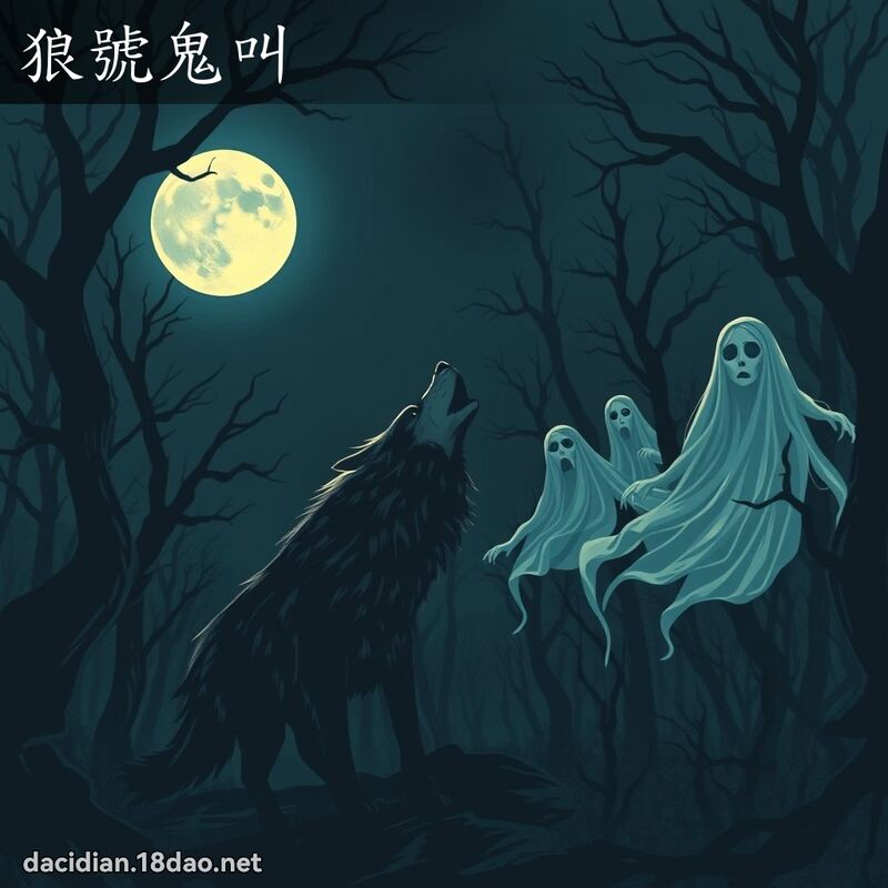 狼号鬼叫 - 国语大辞典配图