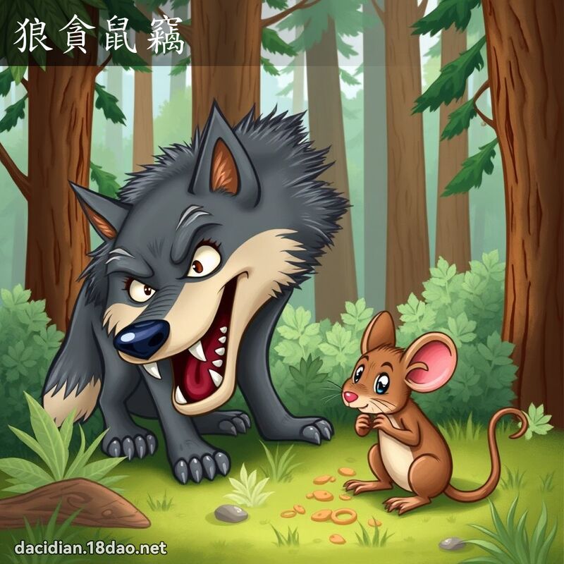 狼贪鼠窃 - 国语大辞典配图