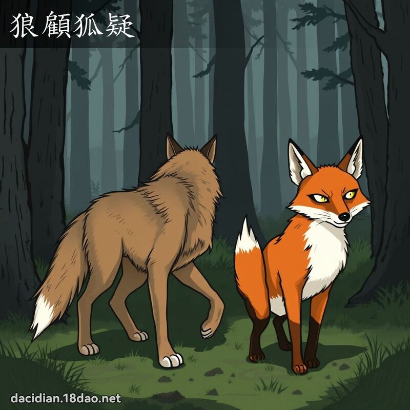 狼顾狐疑 - 国语大辞典配图