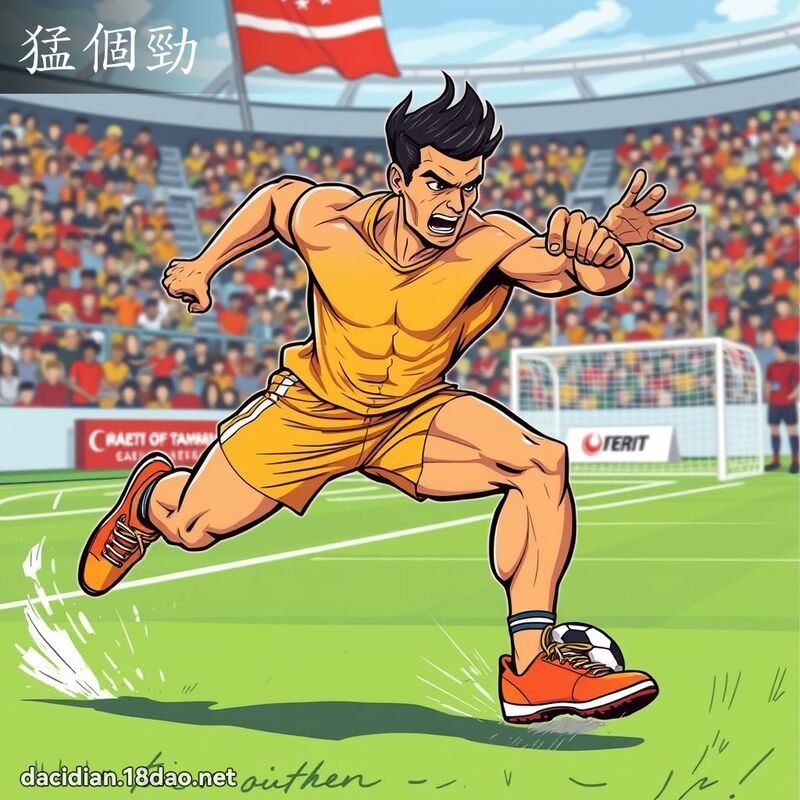 猛个劲 - 国语大辞典配图