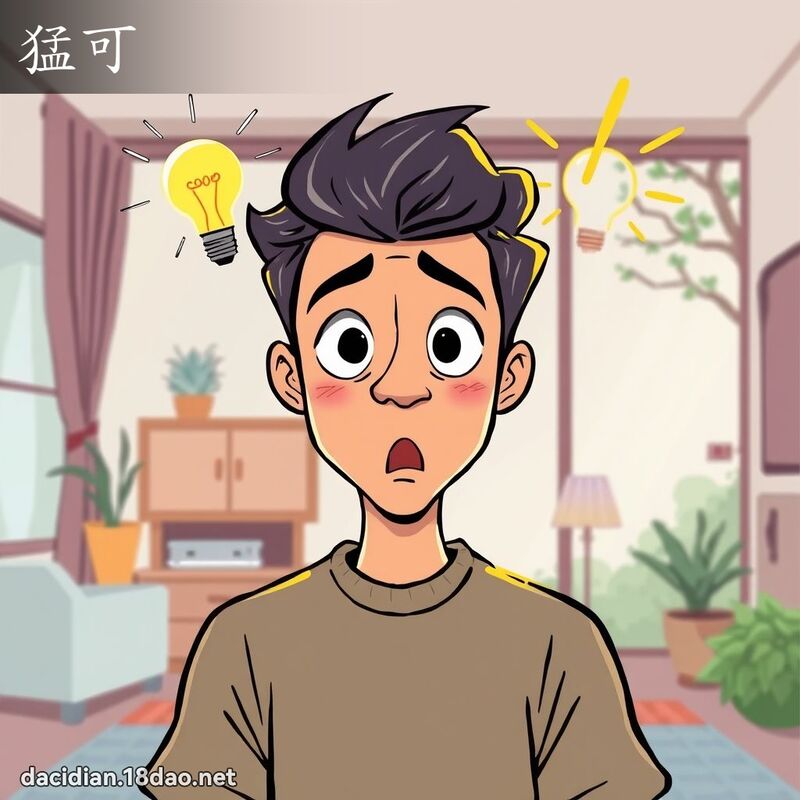 猛可 - 国语大辞典配图