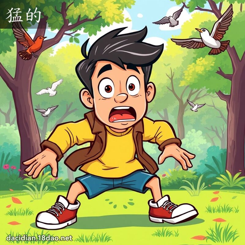 猛的 - 國語大辭典配圖