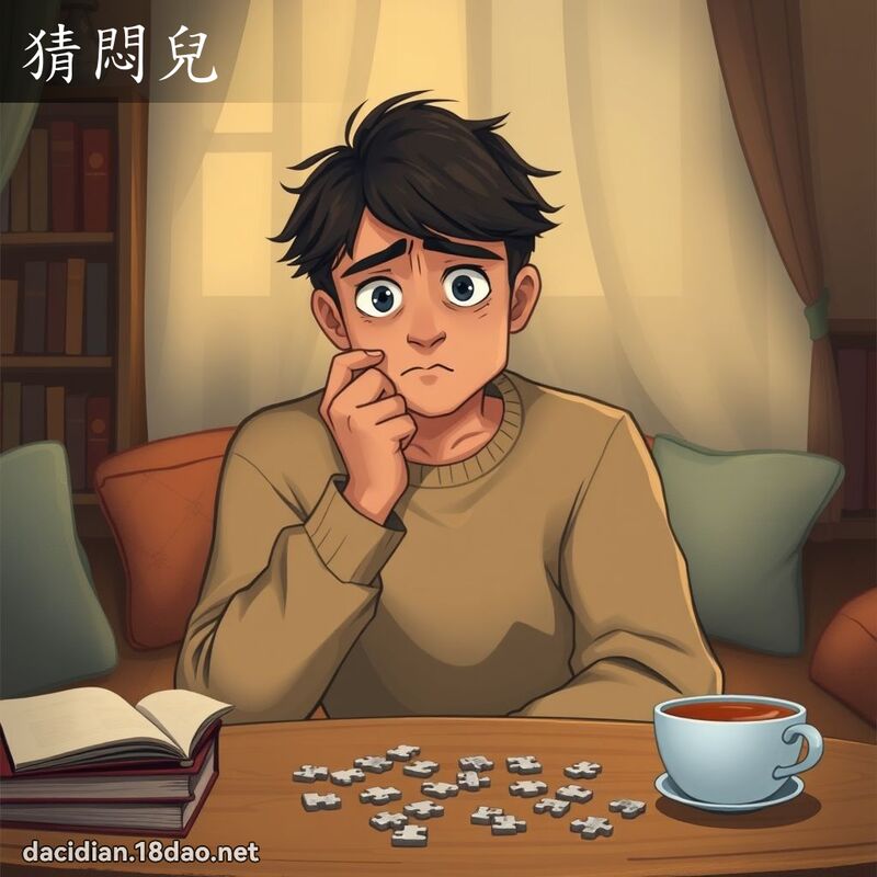 猜悶兒 - 國語大辭典配圖
