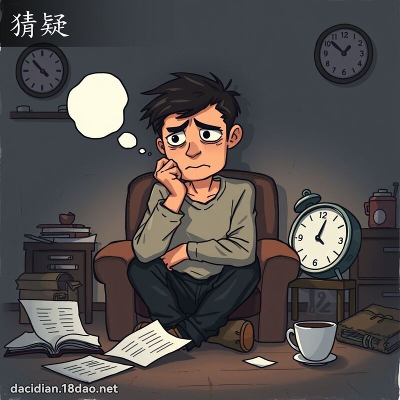猜疑 - 國語大辭典配圖