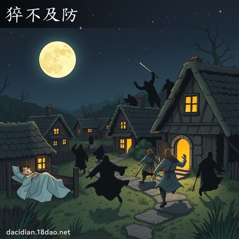 猝不及防 - 國語大辭典配圖