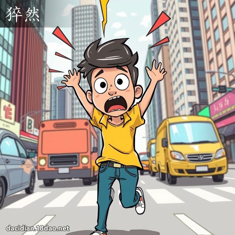 猝然 - 國語大辭典配圖