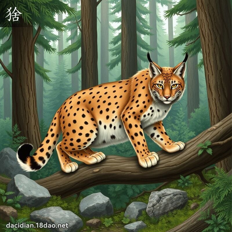 猞 - 國語大辭典配圖