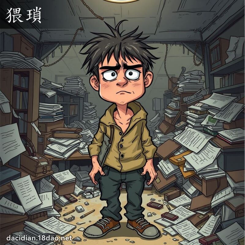 猥琐 - 国语大辞典配图