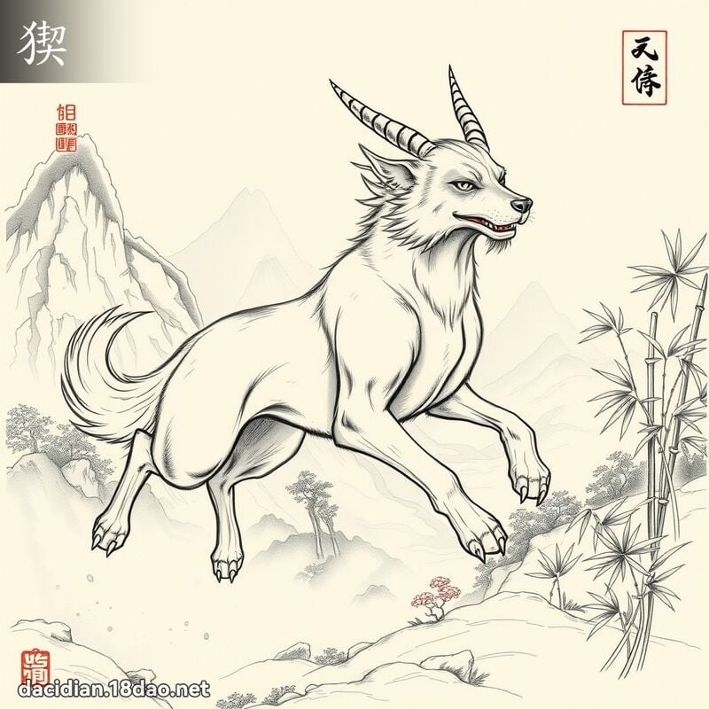 猰 - 國語大辭典配圖