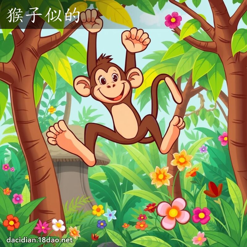 猴子似的 - 國語大辭典配圖