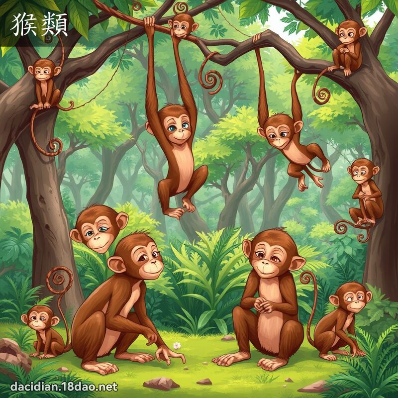 猴类 - 国语大辞典配图