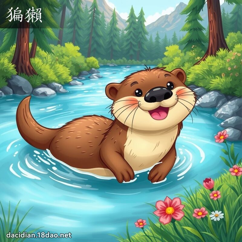 猵獺 - 國語大辭典配圖