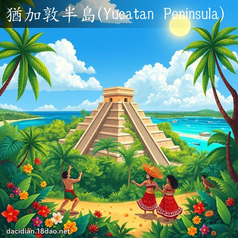 犹加敦半岛(Yucatan Peninsula) - 国语大辞典配图