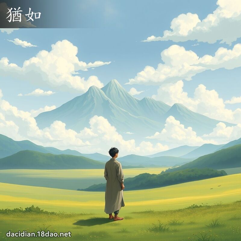猶如 - 國語大辭典配圖