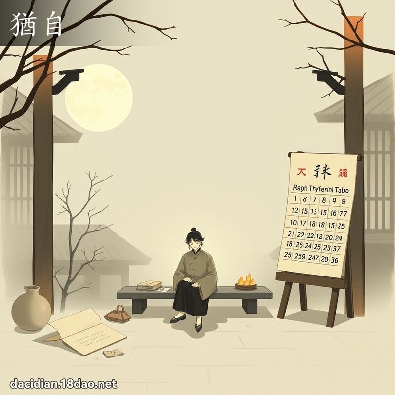 犹自 - 国语大辞典配图