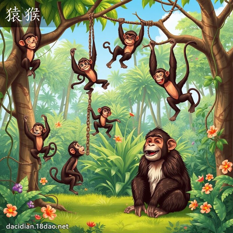 猿猴 - 国语大辞典配图